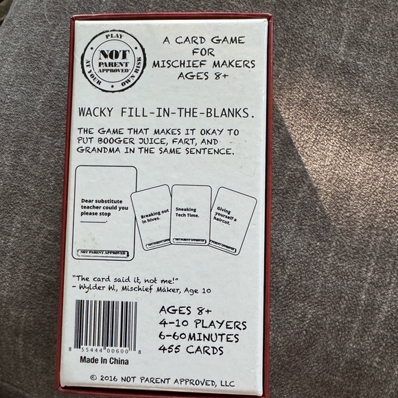 Not Parent Approved Game Ages 8+ - Picture 3 of 5